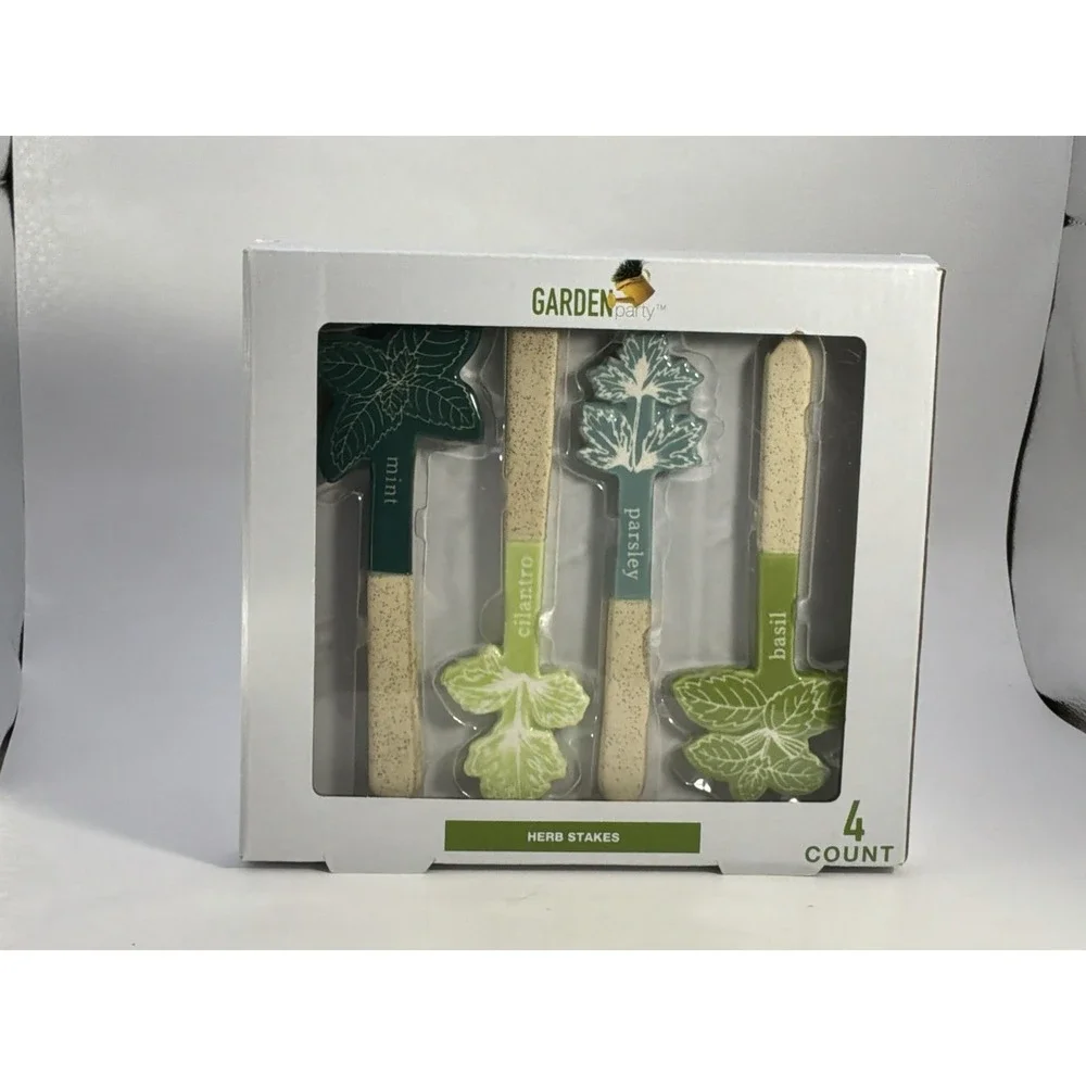 Herb Stakes By Walgreens 4 Count Mint Cilantro Parsley Basil